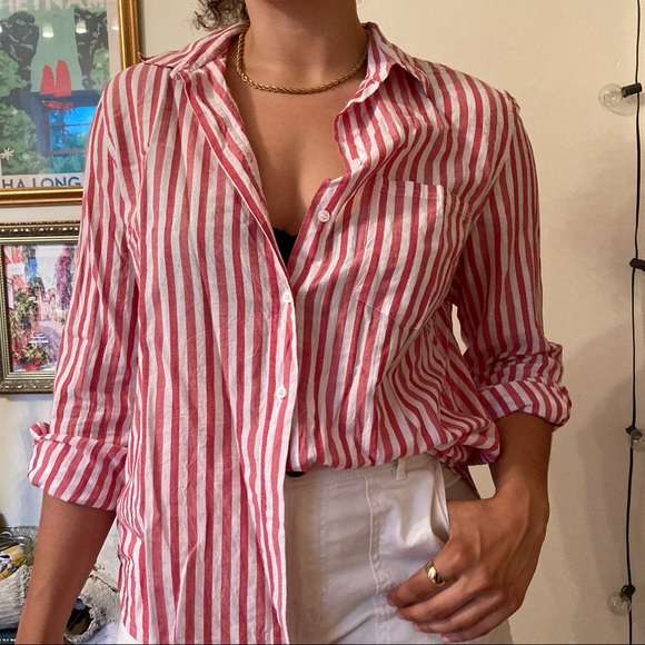 H&M Striped Button Down - Picture 1 of 5